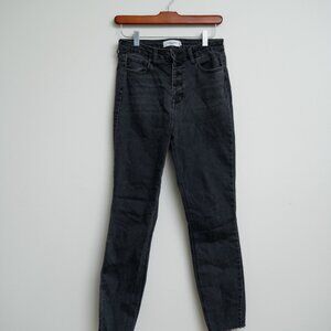 CJLA Black Button-fly Skinny Jeans